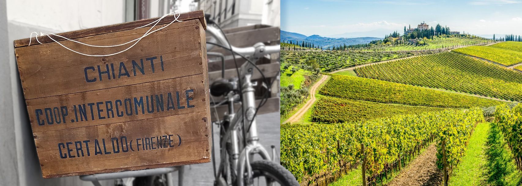 Chianti delivery montage with Firenze Chianti Vineyard